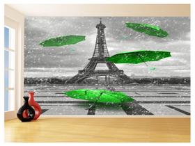 Papel De Parede Paris Eiffel Guarda Chuva Céu 3,5M Ncd313 Papel De Parede Paris Eiffel Guarda Chuva Céu 3,5M Ncd313
