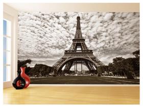 Papel De Parede Paris Torre Eiffel Sol Nuvens 3,5M Ncd306 - Você Decora