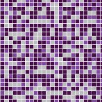 Papel de Parede Pastilha Tons de Roxo e Cinza