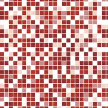 Papel De Parede Pastilhas Quadriculadas Tons De Vermelho Escuro, Vermelho Cereja Branco E Rosa Claro