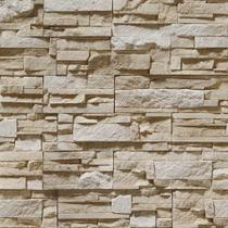 Papel de Parede Pedra Canjiquinha Clássica Tons Beges 3,3m Papel de Parede Pedra Canjiquinha Clássica Tons Beges 3,3m