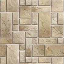 Papel De Parede Pedra Geométrica Tons Dourados - 2,50x0,50m