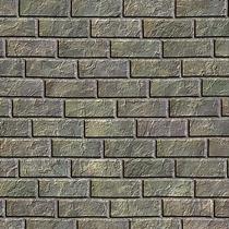 Papel De Parede Pedra Tijolos Envelhecido Verde Adesivo Sala