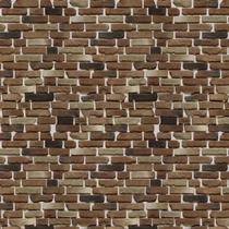 Papel De Parede Pedra Tijolos Escuros Queimados Adesivo Sala