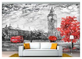 Papel De Parede Pintura Londres Romântico Cda33