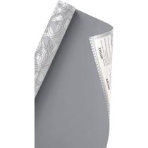 Papel de Parede Plástico Adesivo 45CM X 10M Cinza 0,80 Leotack Leoarte Papel de Parede Plástico Adesivo 45CM X 10M Cinza 0,80 Leotack Leoarte