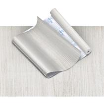 Papel de Parede Plástico Adesivo Madeira Pátina Branco 45CM X 10M