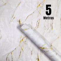 Papel de Parede Premium Rolo 5m Autoadesivo Mármore Texturizado Papel de Parede Premium Rolo 5m Autoadesivo Mármore Texturizado