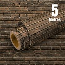 Papel de Parede PREMIUM Rolo 5m Autoadesivo Tijolo Envelhecido Salas e Quartos Papel de Parede PREMIUM Rolo 5m Autoadesivo Tijolo Envelhecido Salas e Quartos