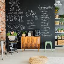 Papel de Parede Preto Lousa Apagável 100x60cm