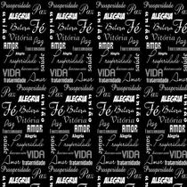 Papel De Parede Preto Palavras Deus Paz Amor Vida Fé Saúde