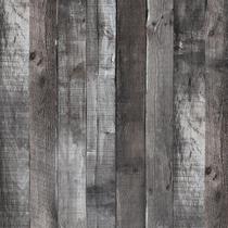 Papel de parede Qianglive Peel and Stick Madeira Cinza/Preto 17,3x200cm Papel de parede Qianglive Peel and Stick Madeira Cinza/Preto 17,3x200cm
