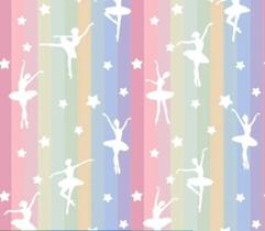 Papel de Parede Quarto Menina Balé Bailarina 92 JAM Delicado e Moderno Autoadesivo