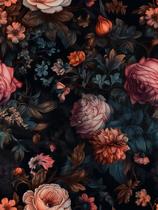Papel de parede REDAMANCY Vintage Floral Peel & Stick 45x300 cm