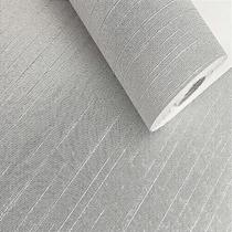 Papel De Parede Relevo Vinílico Importado Lavável Cinza com leve brilho VT49 Rolo 10 MT Papel De Parede Relevo Vinílico Importado Lavável Cinza com leve brilho VT49 Rolo 10 MT