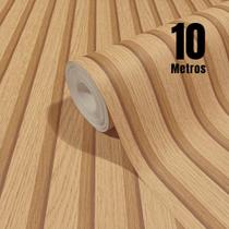Papel de Parede Ripado Claro Texturizado PREMIUM 10m Autoadesivo 3D Sala Quarto Papel de Parede Ripado Claro Texturizado PREMIUM 10m Autoadesivo 3D Sala Quarto