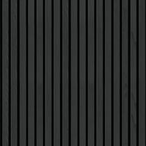 Papel de Parede Ripado de Madeira Fina Dark Sala 3m