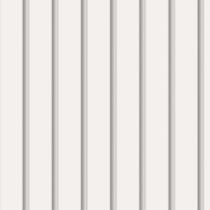Papel de Parede Ripado Largo Amadeirada Branco Claro 6m