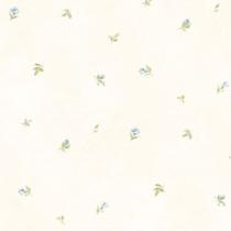 Papel De Parede Romântico Abby Rose 3 Floral Azul Ab42406