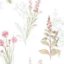 Papel De Parede Romântico Abby Rose 3 Floral Rosa Ab42442