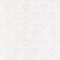 Papel de Parede Rosa Coração - Rolo com 9,50 Metros Decoração de Luxo Infantil