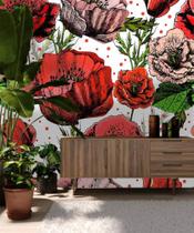 Papel de parede Rosas vermelhas Papel de parede Rosas vermelhas