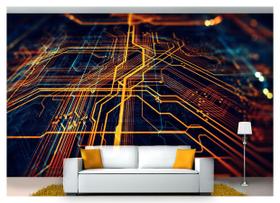 Papel De Parede Tecnologia Finanças Computação Tec08 3M² Papel De Parede Tecnologia Finanças Computação Tec08 3M²