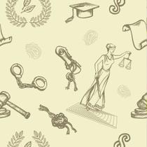 Papel de Parede Temático Para Advocacias em Tons Bege 1,5m