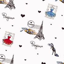 Papel De Parede Temático Paris Torre Eiffel Claro - 3,3x0,5m Papel De Parede Temático Paris Torre Eiffel Claro - 3,3x0,5m