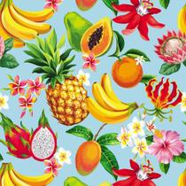 Papel De Parede Temático Tropical Frutas - 2,50x0,50m