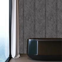 Papel de Parede Textura Branwen Preto - Rolo com 10 Metros Revestimento