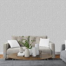 Papel de Parede Textura Morrigan Cinza - Rolo com 10 Metros Revestimento