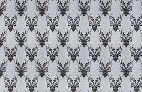 Papel de Parede Texturizado Arabesco Preto Metalizado (0,53m x 10m)