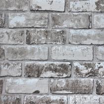 Papel de Parede tijolinho Cinza 31877 Rolo de 0,53cm x 10mts