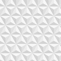 Papel de Parede Tijolo Gesso Triangular 3D Com Efeito de Sombras 1 Metro