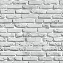 Papel de parede Tijolos brancos em adesivo vinilico autocolante fosco