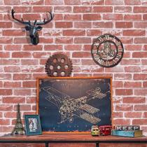 Papel de parede Timeet Red Brick autoadesivo 45cm x 10m