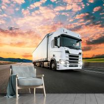 Papel de Parede Transporte Caminhão Logistica Sala Painel - 150pcp
