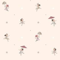 Papel de Parede Treboli Creme Bailarinas 5823 - Rolo: 10m x 0,53m Papel de Parede Treboli Creme Bailarinas 5823 - Rolo: 10m x 0,53m