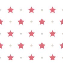 Papel de Parede Treboli Estrelas Vermelhas 5845 - Rolo: 10m x 0,53m Papel de Parede Treboli Estrelas Vermelhas 5845 - Rolo: 10m x 0,53m