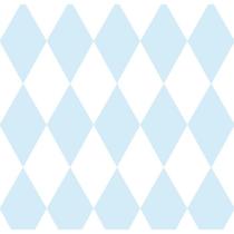 Papel de Parede Treboli Losangos Azuis 5861 - Rolo: 10m x 0,53m Papel de Parede Treboli Losangos Azuis 5861 - Rolo: 10m x 0,53m