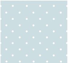 Papel de Parede Treboli Poá Azul 5653 - Rolo: 10m x 0,53m Papel de Parede Treboli Poá Azul 5653 - Rolo: 10m x 0,53m