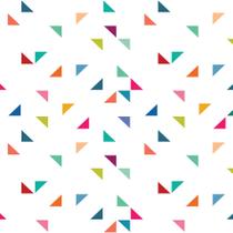Papel de Parede Triângulos Geométricos Coloridos 57x270cm