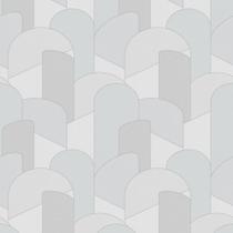 Papel De Parede Unique Un5024 Geométrico Cinza- Rolo Fechado Com 10mts - Edantex