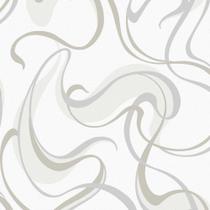 Papel De Parede Unique Un5044 Arabesco Branco com Cinza- Rolo Fechado Com 10mts - Edantex Papel De Parede Unique Un5044 Arabesco Branco com Cinza- Rolo Fechado Com 10mts - Edantex