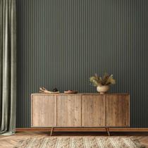 Papel de Parede Up To Date Listrado Verde 34832