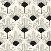 Papel de Parede VEELIKE Bege e Preto Geométrico 45x300 cm Autoadesivo Papel de Parede VEELIKE Bege e Preto Geométrico 45x300 cm Autoadesivo