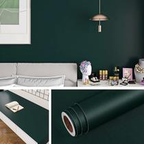 Papel de parede verde removível Livelynine para banheiro e quarto, adesivo 15,8 x 394, verde-escuro, contact paper para armários, mesa, sala de aula, dormitório, ideal para inquilinos, decoração autoadesiva para parede da sala Papel de parede verde removível Livelynine para banheiro e quarto, adesivo 15,8 x 394, verde-escuro, contact paper para armários, mesa, sala de aula, dormitório, ideal para inquilinos, decoração autoadesiva para parede da sala