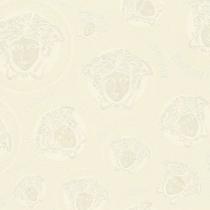 Papel de Parede Versace V Moderno Branco 386116