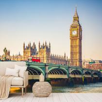 Papel de Parede Viagem Londres Big Ben Sala Adesivo - 361pcm